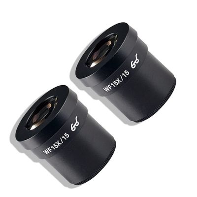 1pcs/2pcs WF15X Stereo Microscope 30mm Wide-Angle Eyepiece Large Field of View High Eye Point 15 Times (Color : 2PCS)