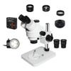 3.5X-90X Trinocular Stereo Zoom Microscope Simul-Focal Industrial Digital Microscope Set for PCB Soldering Repair (Color : 38MP add 0.5X Cmount) view 1