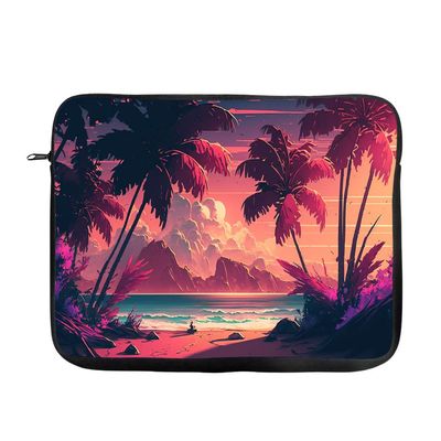 Beautiful Landscape 2-Sided Print Mac Book Pro 16" Sleeve - Palms Laptop Sleeve - Print Mac Book Sleeve