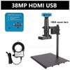 HDMI USB Microscope Camera 1080P 48MP 4K Continus Zoom Video Monocular Microscope Camera Digital 180X Zoom C Mount Lens for CPU PCB Motherboard Detection (Color : 38MP Middle) view 2