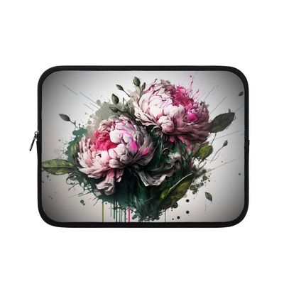 Peony Flower 10-13 Inch Tablet - Painting Tablet Sleeve - Unique Carrying Case - 10 inches