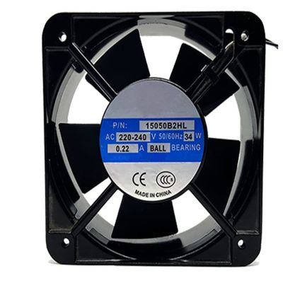 15050B2HL AC 220/240V 0.22A 34W 150x150x50mm Square Cooling Fan