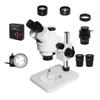 3.5X-90X Trinocular Stereo Zoom Microscope Simul-Focal Industrial Digital Microscope Set for PCB Soldering Repair (Color : 38MP add CTV 0.5X) view 1