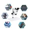 for Industrial Lab Simul-Focal 3.5X-180X Stereo Microscope Trinocular Microscope + 0.5X 2.0X Auxiliary Objective Lens for PCB Repair (Color : 3.5X-180X) view 4