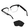 IVY TWS Smart Bluetooth Audio Glasses - Blue Light Blocking & Sunglasses Lens kits for Office Outdoor Sports Drive - Smart Glasses for Men & Women - Transparent Frame view 1