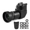 Camnoon Camera Viewfinder 1.25X/ 2.5X Magnification Right Angle Viewfinder with 10 Mounting Adapters Replacement for Canon Nikon Pentax Olympus Leica Fujifilm DSLR Camera view 1