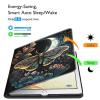 BFSEROBJ Case for All-New Kindle Fire HD 10 & 10 Plus Tablet 11th Generation 2021 Release Lightweight Smart Case Adjustable Stand Protective Cover with Auto Wake/Sleep - Moth Moon Flower Floral view 3