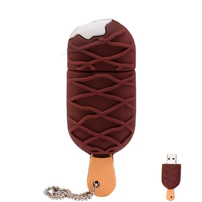 HUOOQT Ice Cream USB Flash Drive, Mini USB Memory Stick Fast Reading Storage U- Disk Novelty 4GB