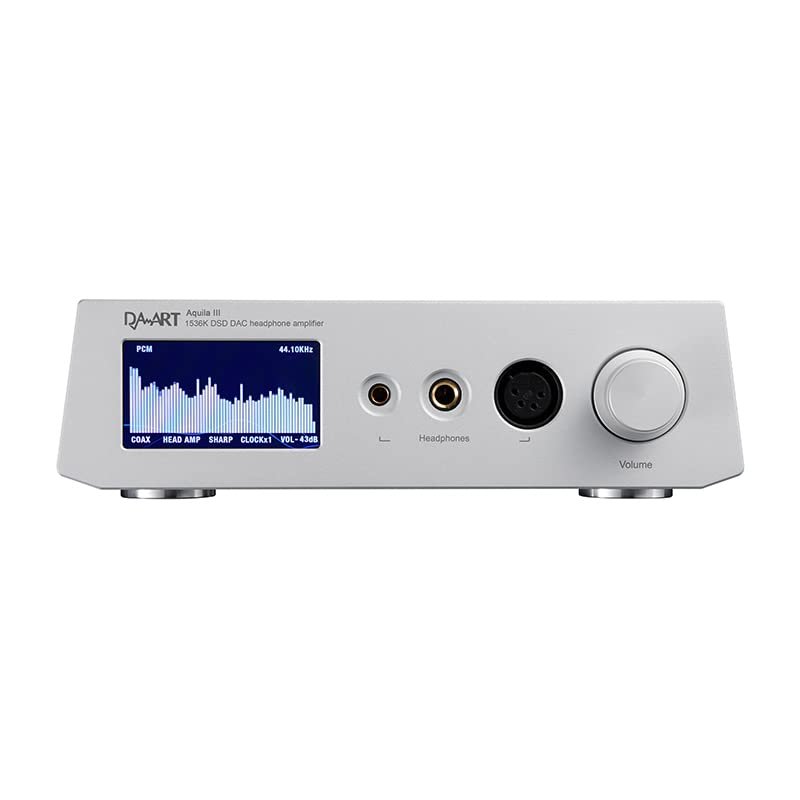 Fanmusic Yulong Aquila III AK4499EX DAC Amplifier Up to DSD1024 PCM1536kHz Preamplifier, Headphone Amplifier (Silver)
