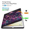 BFSEROBJ Case for Kindle Fire HD 10 Tablet 10.1" 7th/9th Generation 2017/2019 Release Lightweight Smart Case PU Leather Adjustable Stand Protective Cover with Auto Wake/Sleep - Mushrooms view 3