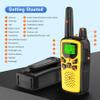 2 Way radios,Erelis Long Rang Walkie Talkies with 22 FRS Channels,Walkie Talkies for Adults with Lamp,VOX,LCD Display for Outdoor Activities (Yellow) view 2