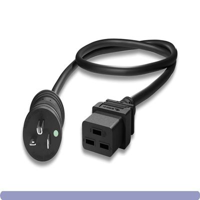 RiteAV - Heavy Duty 12 AWG Hospital Grade Power Cord (Black (6ft) 2 Meter)