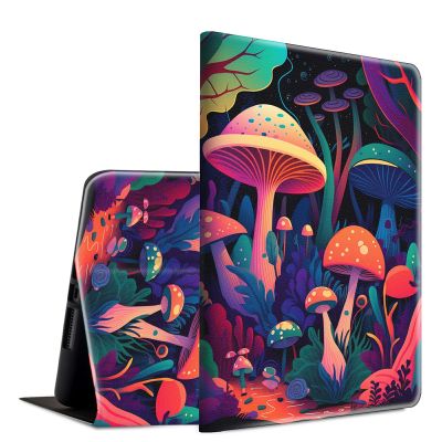 BFSEROBJ Case for 6.8" Kindle Paperwhite 11th Generation 2021 and Kindle Paperwhite Signature Edition Lightweight Smart Case Adjustable Stand Protective Cover with Auto Wake/Sleep,Forest and Mushrooms