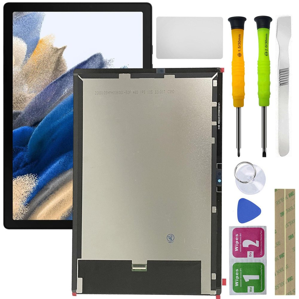 HQB-STAR LCD Display Digitizer Touch Screen Replacement for Samsung Galaxy Tablet Tab A8 10.5 2021 SM-X200, SM-X205 LCD Display Digitizer Touch Screen Assembly Replacement 10.5 inch Black