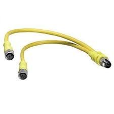 1200680196, in-LINE Splitter, P: Str M12 M 4p to J1J2: 0.6m Str M12 F 4p, P1/3-Jk1/3, k: 1-2, P2-J24, P4-J14