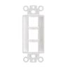3-Port Wall Plate Decorator Keystone Insert, 3 Port, 200 Pack, White view 4