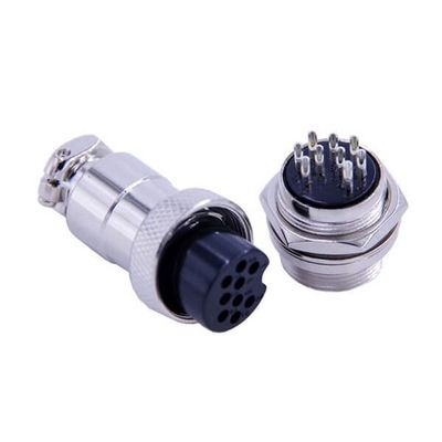 10pcs GX20 Connector 9 Pin Wiring Straight Male/Female Through Hole Connector Aviation