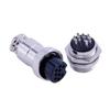 10pcs GX20 Connector 9 Pin Wiring Straight Male/Female Through Hole Connector Aviation view 1