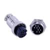 10pcs GX20 Connector 9 Pin Wiring Straight Male/Female Through Hole Connector Aviation view 2