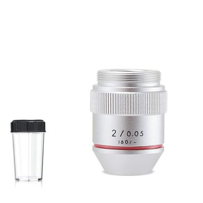 Low Power Objectives 1X 2X Infinity Achromatic Microscope Objective Lens Standard RMS Thread (Color : 2X 160)