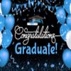 10x8ft Graduation Backdrop for Photoshoot Black and Blue Balloon Congratulations Graduate Class of 2024 Congrats Grad Party Photography Background Celebration Prom Party Backdrop Photo Booth Props view 4