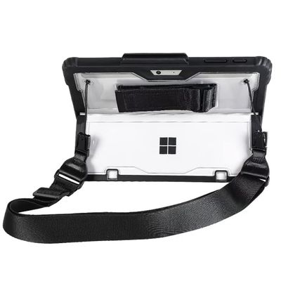 Case for Microsoft Surface Pro 7 Plus/7/6/5/4,with Pen Holder Hand Shoulder Strap Protective TPU+PC Cover Case for Microsoft Surface Pro 7 Plus/Pro 7/Pro 6/Pro 5/Pro 4 (12.3 inch) (Black)