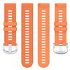 Huwokxix 22mm Watch Strap compatible with Garmin Forerunner 255/265,Adjustable Silicone Sports Wristband Replacement Band for Garmin Forerunner 255/265 (Orange + Red) view 2
