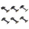 ADT-Link PCIE 4.0/3.0 X1 Riser Cable Dual 90 Degree Right Angle PCIe 3.0 x1 to x1 Extension Cable PCI Express 1x Riser Card Ribbon Extender (30cm, R11SF-F 4.0(Gen 4,Open)) view 1