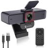 Angetube 4K AI Webcam: AI-Tracking Web Camera Dual AI Noise-Cancelling Microphones - HDR-Enabled, USB 3.0, Remote Control, Sony_Sensor, Adjutable Field of View, Work with Teams, Zoom, Webex view 1