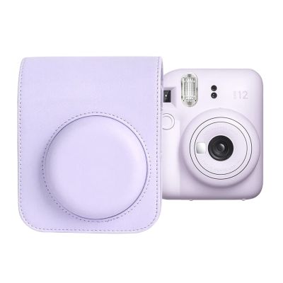 Ngaantyun Mini 12 Carrying Case for Fujifilm Instax Mini12 Instant Camera, leather protective Cover with Adjustable Shoulder Strap