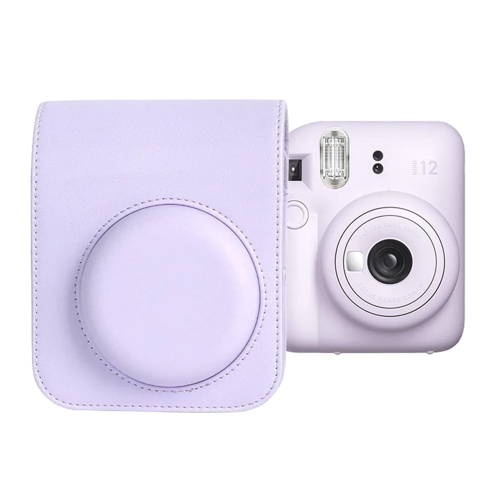 Ngaantyun Mini 12 Carrying Case for Fujifilm Instax Mini12 Instant Camera, leather protective Cover with Adjustable Shoulder Strap