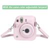Ngaantyun Mini 12 Carrying Case for Fujifilm Instax Mini12 Instant Camera, leather protective Cover with Adjustable Shoulder Strap view 3