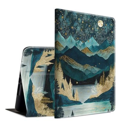 BFSEROBJ for iPad mini 6 Case 8.3 Inch 2021 for iPad mini 6th Generation Case Lightweight Smart Cover PU Leather Adjustable Stand Protective Cover with Auto Wake/Sleep - Mountains