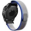 ANCOOL for Garmin Fenix 7/Fenix 6/Fenix 5 Band 22mm Quickfit Nylon Watch Bands Replacement for Fenix 7 Pro/Fenix 6 Pro/Fenix 5 Plus/Forerunner 935/945/955/Instinct 2(Blue/Grey) view 1