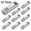 10Pack SFP+ 10GBase-LR SingleMode Module, 1310nm 10G LC SMF Fiber Optic Transceiver for Cisco SFP-10G-LR, Ubiquiti UniFi UF-SM-10G, Meraki MA-SFP-10GB-LR, Netgear, TP-Link and More (1310nm DDM 20km) view 2
