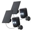 IHOXTX Security Cameras Wireless Outdoor, Flood Light Solar Cameras for Home Security, Home Camera with Color Night Vision, PIR Human Detection, 2-Way Talk, IP66 Waterproof, SD Card/Cloud Storage view 1