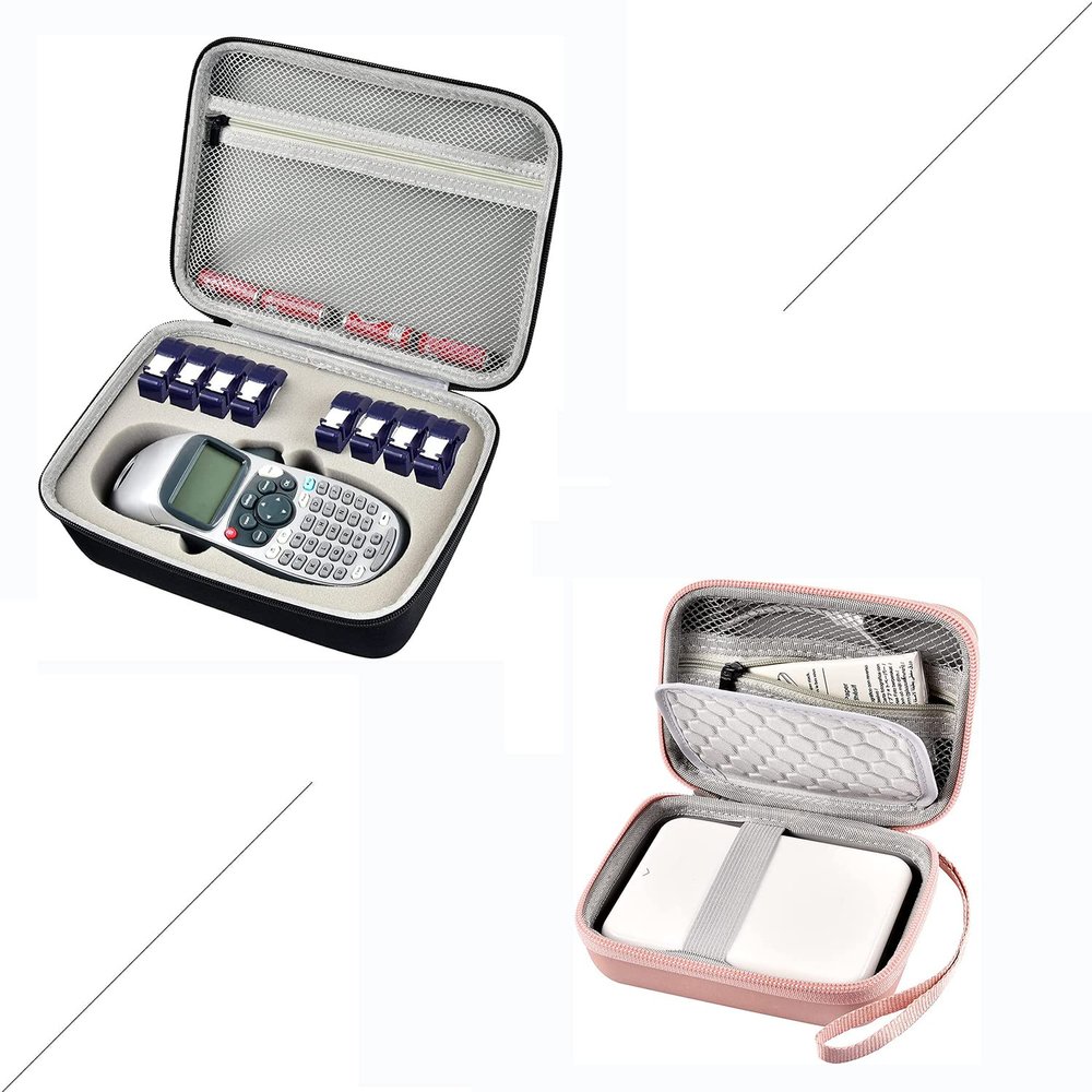 Case Compatible with DYMO LetraTag LT-100H Handheld Label Maker Machine and Case Compatible with Canon for Ivy/for Ivy 2 Mobile Mini CLIQ CLIQ+ CLIQ2 CLIQ+2 Bundle