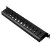 TECHTOO Rack Mount Cable Management Cable Raceway Duct Panel 1U 12 Slot Horizontal 19-Inch Cable Organizer Metal with Detachable Cover (Metal-1U) view 2
