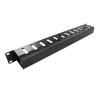 TECHTOO Rack Mount Cable Management Cable Raceway Duct Panel 1U 12 Slot Horizontal 19-Inch Cable Organizer Metal with Detachable Cover (Metal-1U) view 3