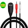 Qaoquda DIN 8 Pin to RCA Cable, 8-Pin Din Female to 2 RCA Male Audio Adapter Cable for Electrophonic Bang & Olufsen, Naim, Quad Stereo Systems (DIN 8Pin F/2RCA M 1.5M/5Feet) view 2