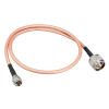 TA-VIGOR RG142 Coaxial Cable 2Ft (60cm), 50 Ohm N Male to Mini UHF Male Low Loss Coax Cable for HAM & CB Radio, Antenna Analyzer, Security CCTV Camera view 1