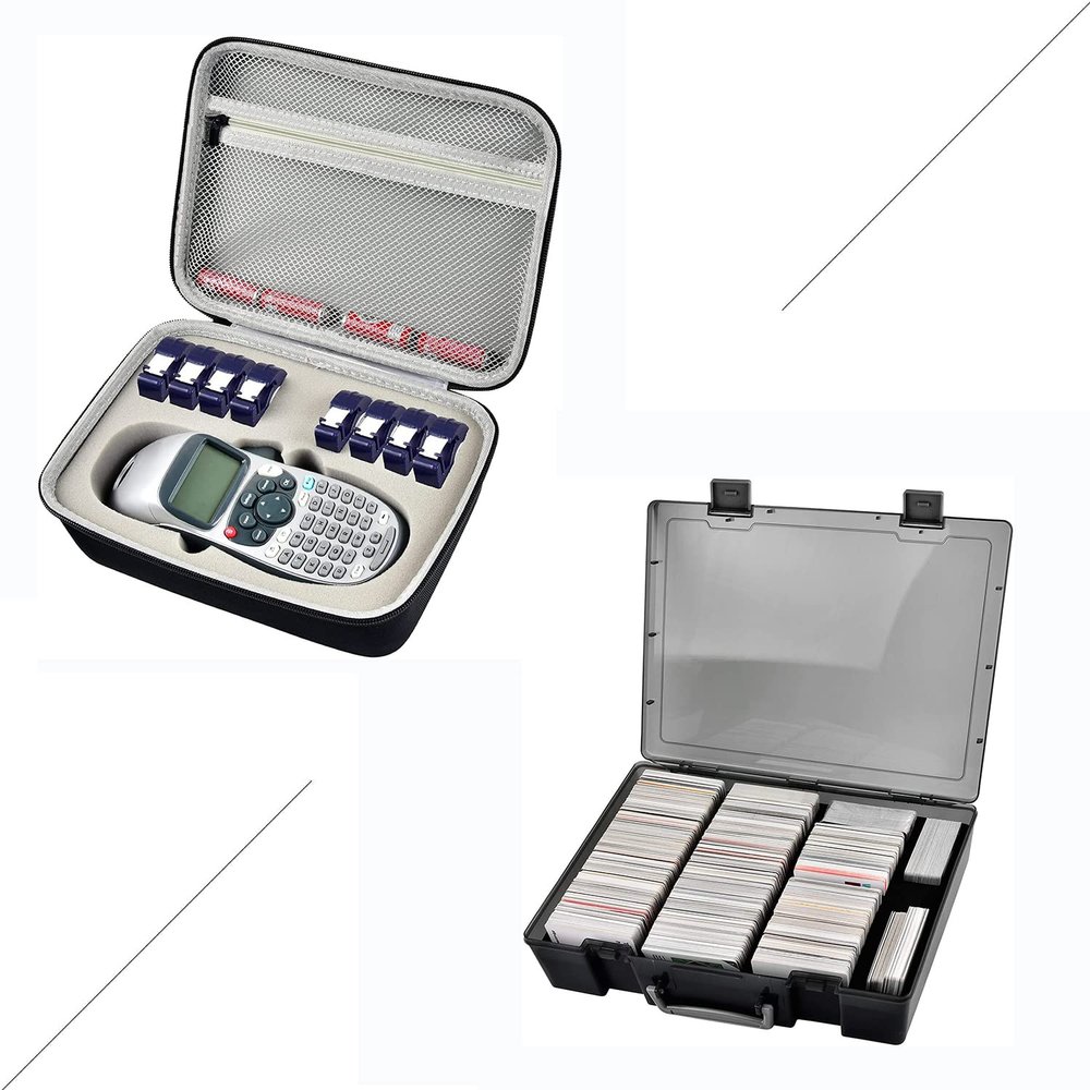 ALKOO Case Compatible with DYMO LetraTag LT-100H Handheld Label Maker Machine 2200+ Card Case Holder Bundle