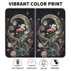 AIRWEE Case for Microsoft Surface Duo Case,Surface Duo Leather Case 2020, Ultra Slim Hard PC Back Case Protective Fold Cover Case for Microsoft Surface Duo,Moon Snake Flower view 2