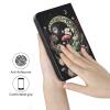 AIRWEE Case for Microsoft Surface Duo Case,Surface Duo Leather Case 2020, Ultra Slim Hard PC Back Case Protective Fold Cover Case for Microsoft Surface Duo,Moon Snake Flower view 3