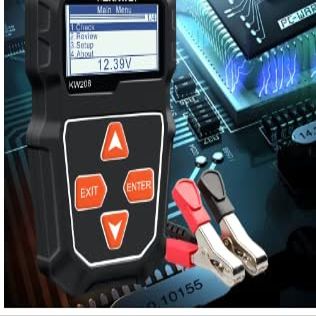 KW208 BatteryTester 12V 100 to 2000CCA CrankingCharging CircutBatteryAnalyzer 12Volts BatteryTools