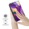 AIRWEE Case for Microsoft Surface Duo Case,Surface Duo Leather Case 2020, Ultra Slim Hard PC Back Case Protective Fold Cover Case for Microsoft Surface Duo,Elegant Marble view 3