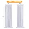 10x10FT White Backdrop Curtains for Party, 2 Panels 5x10FT Thick Polyester Backdrop Drapes, Wrinkle Resistant Photography Background Drapes for Wedding Birthday Home Decoration view 2