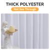 10x10FT White Backdrop Curtains for Party, 2 Panels 5x10FT Thick Polyester Backdrop Drapes, Wrinkle Resistant Photography Background Drapes for Wedding Birthday Home Decoration view 3