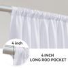 10x10FT White Backdrop Curtains for Party, 2 Panels 5x10FT Thick Polyester Backdrop Drapes, Wrinkle Resistant Photography Background Drapes for Wedding Birthday Home Decoration view 4