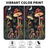 AIRWEE Case for Microsoft Surface Duo Case,Surface Duo Leather Case 2020, Ultra Slim Hard PC Back Case Protective Fold Cover Case for Microsoft Surface Duo,Mushroom Moon Night view 2